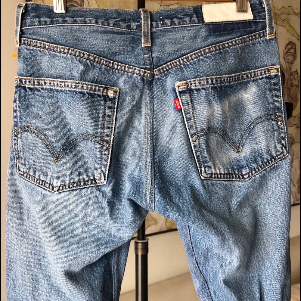 RE/DONE x Levi’s ripped blue jeans